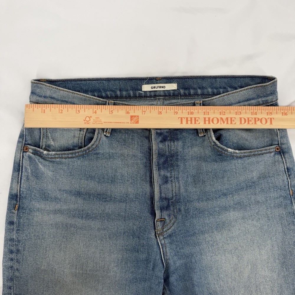 GRLFRND Sz 30 Karolina Distressed High‎ Waisted Skinny Jeans Button Front - Picture 6 of 9